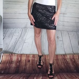 Hale Bob sequined mini skirt size small